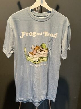 Frog and Toad Graphic Tee in Light Blue